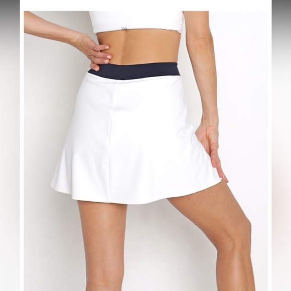 Splits59 Blake Regular Rise Techflex Skort Off White Indigo - Picture 4 of 9
